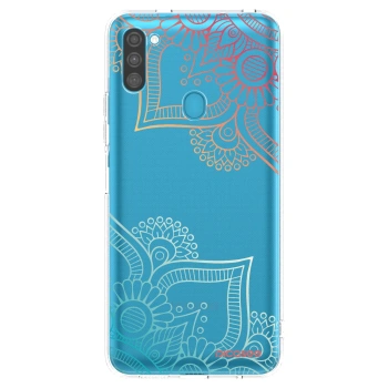 Picasee husă transparentă din silicon pentru Samsung Galaxy M11 - Flowers pattern