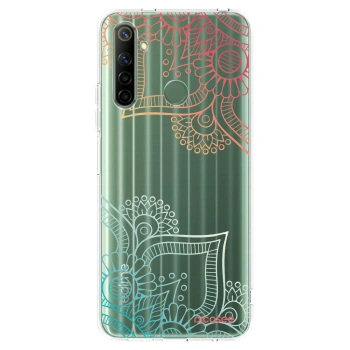 Picasee husă transparentă din silicon pentru Realme 6i - Flowers pattern