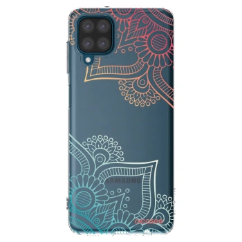 Picasee husă transparentă din silicon pentru Samsung Galaxy A12 A125F - Flowers pattern