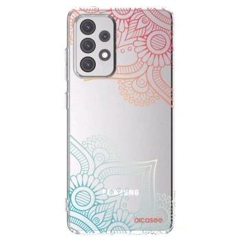 Picasee husă transparentă din silicon pentru Samsung Galaxy A52 5G A525F - Flowers pattern