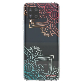Picasee husă transparentă din silicon pentru Samsung Galaxy A42 A426B - Flowers pattern
