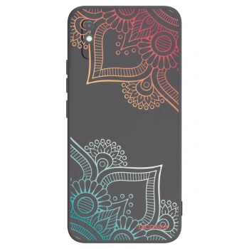 Picasee husă neagră din silicon pentru Xiaomi Redmi 9AT - Flowers pattern