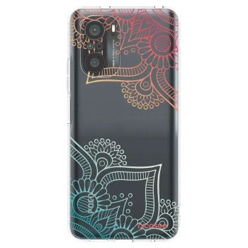 Picasee husă transparentă din silicon pentru Xiaomi Poco F3 - Flowers pattern