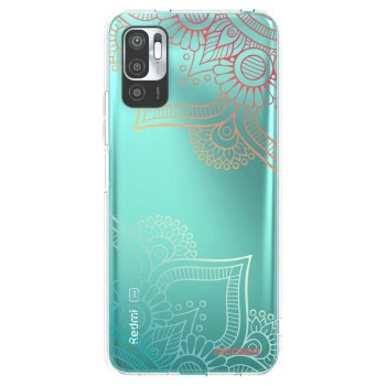 Picasee husă transparentă din silicon pentru Xiaomi Redmi Note 10 5G - Flowers pattern