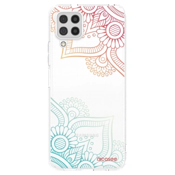 Picasee husă transparentă din silicon pentru Samsung Galaxy A22 A225F 4G - Flowers pattern