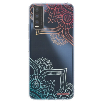 Picasee husă transparentă din silicon pentru Vivo Y20s - Flowers pattern