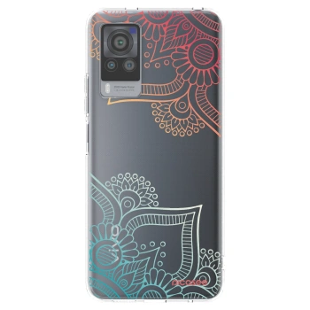 Picasee husă transparentă din silicon pentru Vivo X60 Pro 5G - Flowers pattern