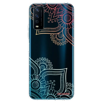 Picasee husă transparentă din silicon pentru Vivo Y11s - Flowers pattern