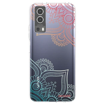 Picasee husă transparentă din silicon pentru Vivo Y72 5G - Flowers pattern