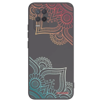 Picasee husă neagră din silicon pentru Realme 8 5G - Flowers pattern