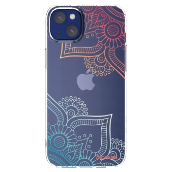 Picasee husă transparentă din silicon pentru Apple iPhone 14 Plus - Flowers pattern