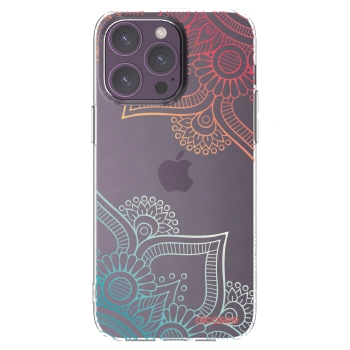 Picasee husă transparentă din silicon pentru Apple iPhone 14 Pro Max - Flowers pattern