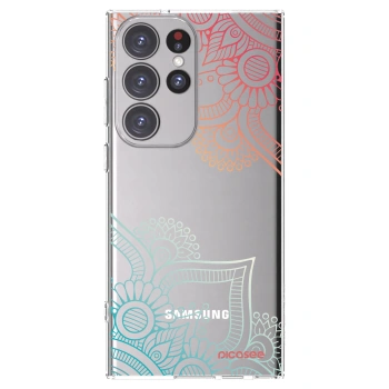 Picasee husă transparentă din silicon pentru Samsung Galaxy S23 Ultra 5G - Flowers pattern