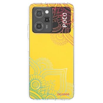 Picasee husă transparentă din silicon pentru Xiaomi Poco X5 Pro - Flowers pattern