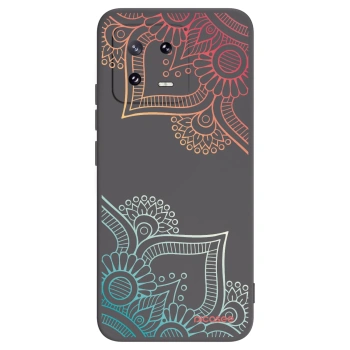 Picasee husă neagră din silicon pentru Xiaomi 13 Pro - Flowers pattern