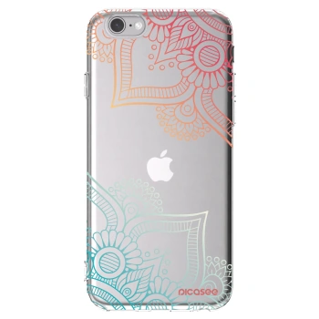 Picasee husă transparentă din silicon pentru Apple iPhone 6/6S - Flowers pattern