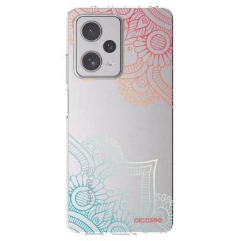 Picasee husă transparentă din silicon pentru Xiaomi Redmi Note 12 Pro+ 5G - Flowers pattern