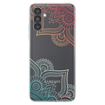 Picasee husă transparentă din silicon pentru Samsung Galaxy A04s A047F - Flowers pattern