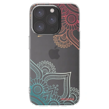 Picasee husă transparentă din silicon pentru Apple iPhone 15 Pro - Flowers pattern