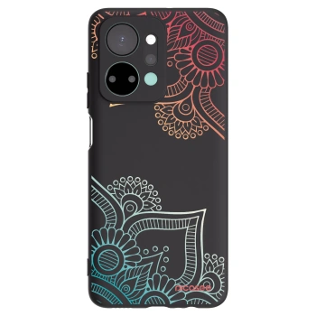 Picasee husă neagră din silicon pentru Honor X7a - Flowers pattern