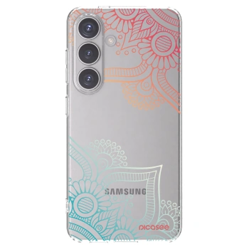 Picasee husă transparentă din silicon pentru Samsung Galaxy S24 S921B 5G - Flowers pattern