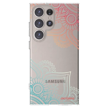 Picasee husă transparentă din silicon pentru Samsung Galaxy S24 Ultra S928B 5G - Flowers pattern