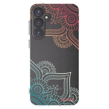 Picasee husă transparentă din silicon pentru Samsung Galaxy S23 FE S711B - Flowers pattern