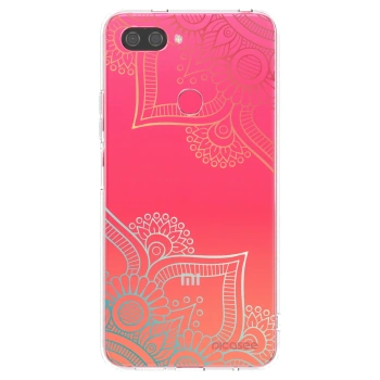 Picasee husă transparentă din silicon pentru Xiaomi Mi 8 Lite - Flowers pattern