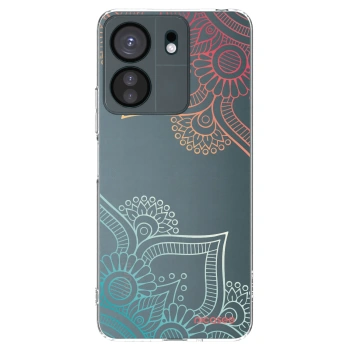 Picasee husă transparentă din silicon pentru Xiaomi Redmi 13C 4G - Flowers pattern