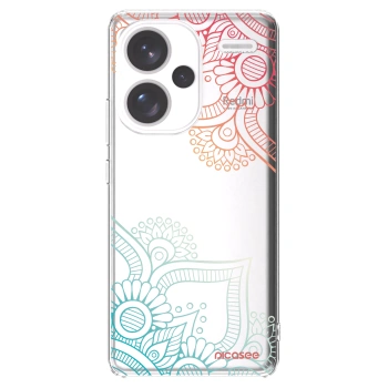 Picasee husă transparentă din silicon pentru Xiaomi Redmi Note 13 Pro+ 5G - Flowers pattern