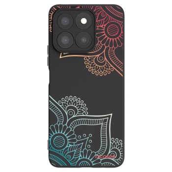 Picasee husă neagră din silicon pentru Honor X8b - Flowers pattern