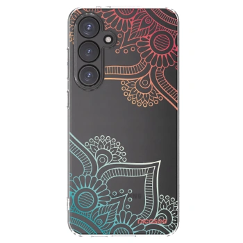 Picasee husă transparentă din silicon pentru Samsung Galaxy S24 FE S721B - Flowers pattern