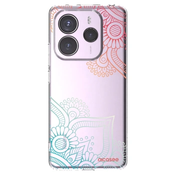 Picasee husă transparentă din silicon pentru Xiaomi Redmi Note 14 5G - Flowers pattern