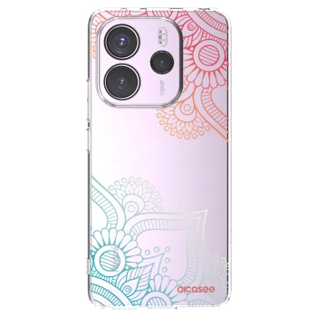 Picasee husă transparentă din silicon pentru Xiaomi Redmi Note 14 4G - Flowers pattern