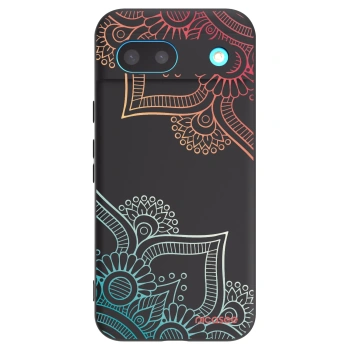 Picasee husă neagră din silicon pentru Google Pixel 8 - Flowers pattern