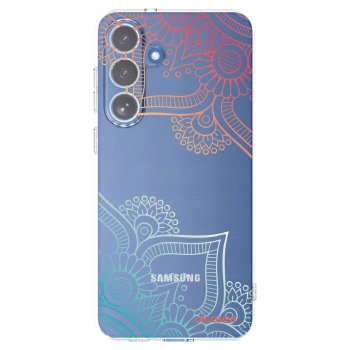 Picasee husă transparentă din silicon pentru Samsung Galaxy S25 FE 5G - Flowers pattern