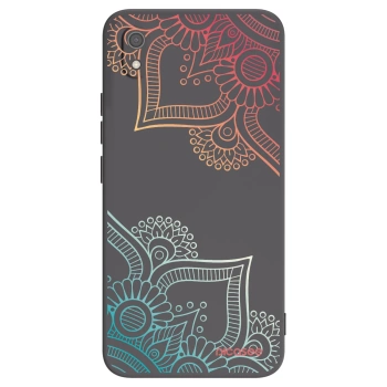 Picasee husă neagră din silicon pentru Xiaomi Redmi 7A - Flowers pattern