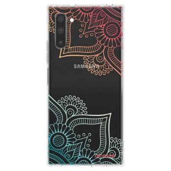 Picasee husă transparentă din silicon pentru Samsung Galaxy Note 10 N970F - Flowers pattern
