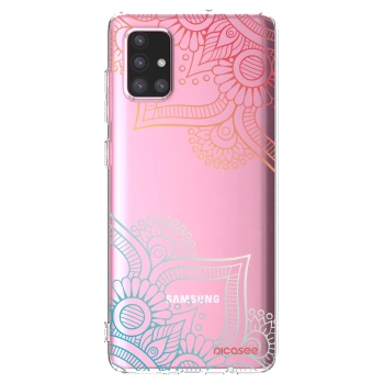 Picasee husă transparentă din silicon pentru Samsung Galaxy A71 A715F - Flowers pattern