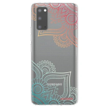 Picasee husă transparentă din silicon pentru Samsung Galaxy S20 G980F - Flowers pattern