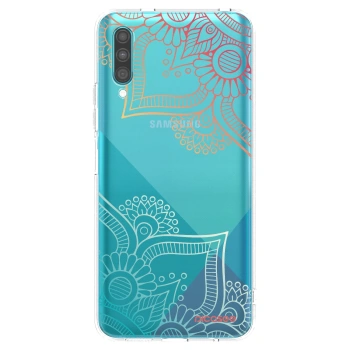 Picasee husă transparentă din silicon pentru Samsung Galaxy A30s A307F - Flowers pattern