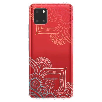Picasee husă transparentă din silicon pentru Samsung Galaxy Note 10 Lite N770F - Flowers pattern