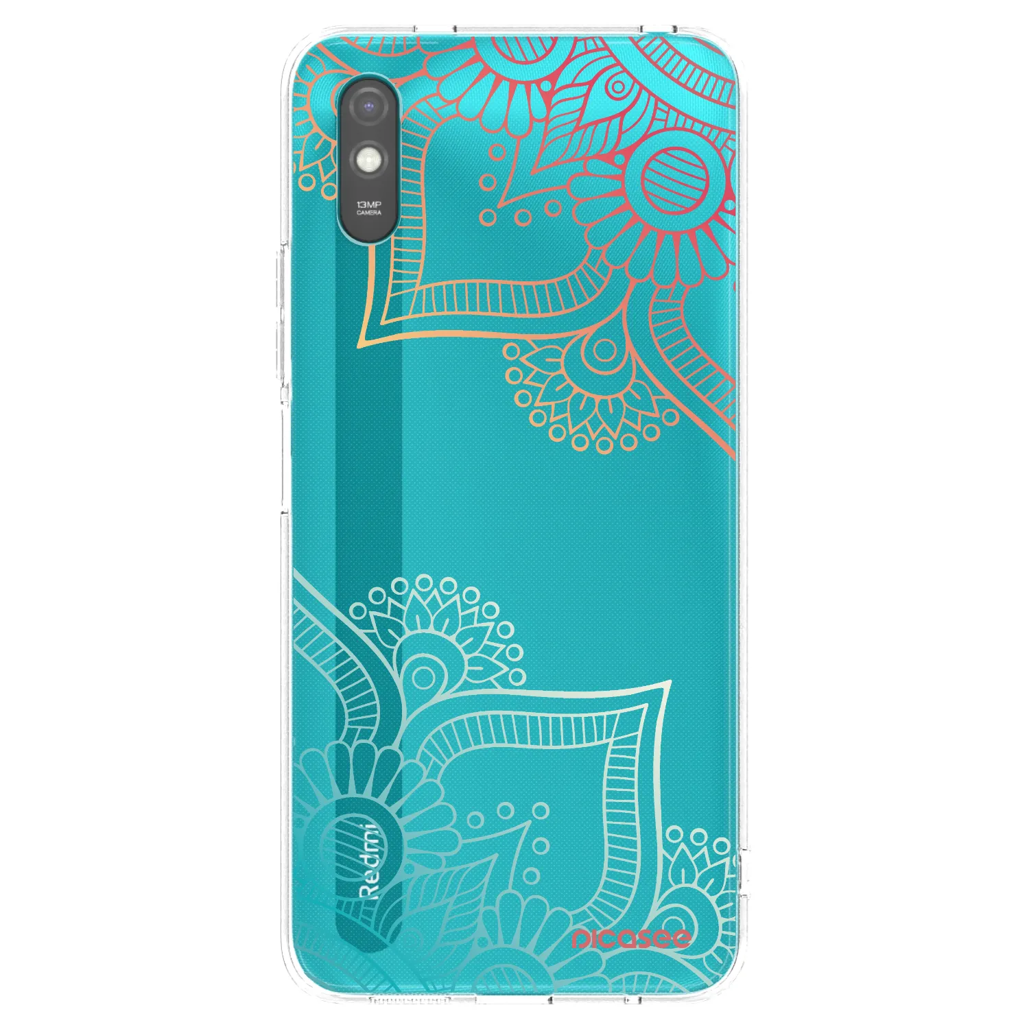 Picasee husă transparentă din silicon pentru Xiaomi Redmi 9A - Flowers pattern