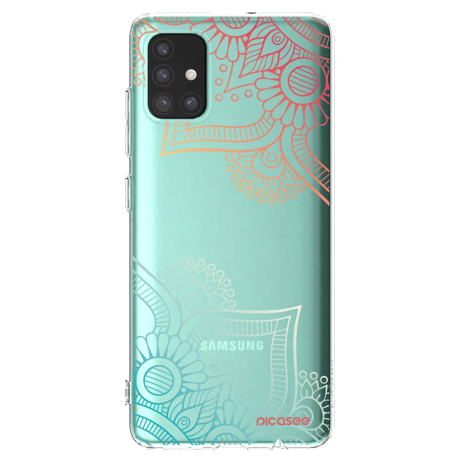 Picasee husă transparentă din silicon pentru Samsung Galaxy M51 M515F - Flowers pattern