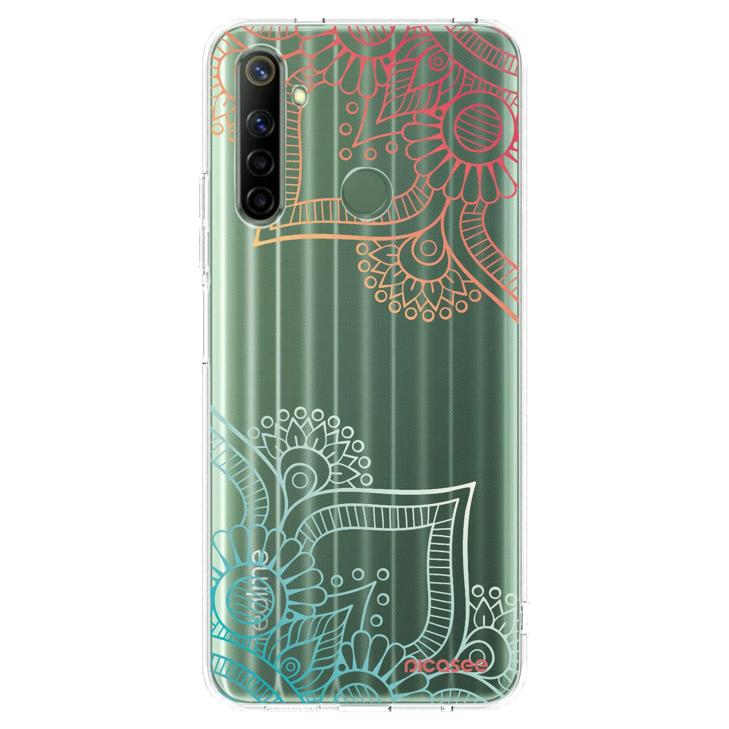 Picasee husă transparentă din silicon pentru Realme 6i - Flowers pattern