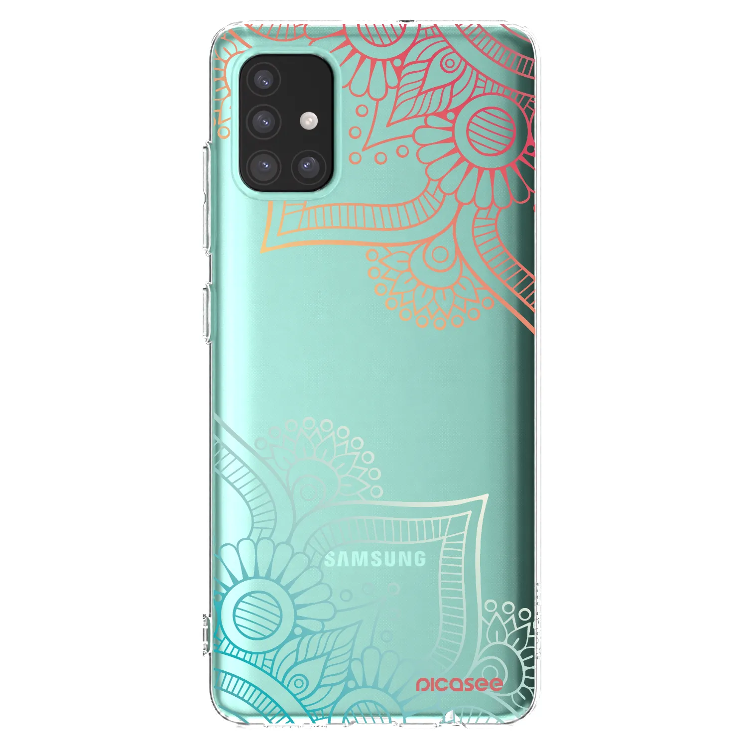 Picasee husă transparentă din silicon pentru Samsung Galaxy M31s - Flowers pattern
