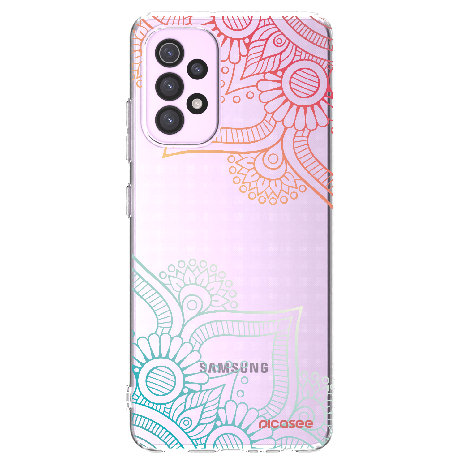 Picasee husă transparentă din silicon pentru Samsung Galaxy A32 5G A326B - Flowers pattern