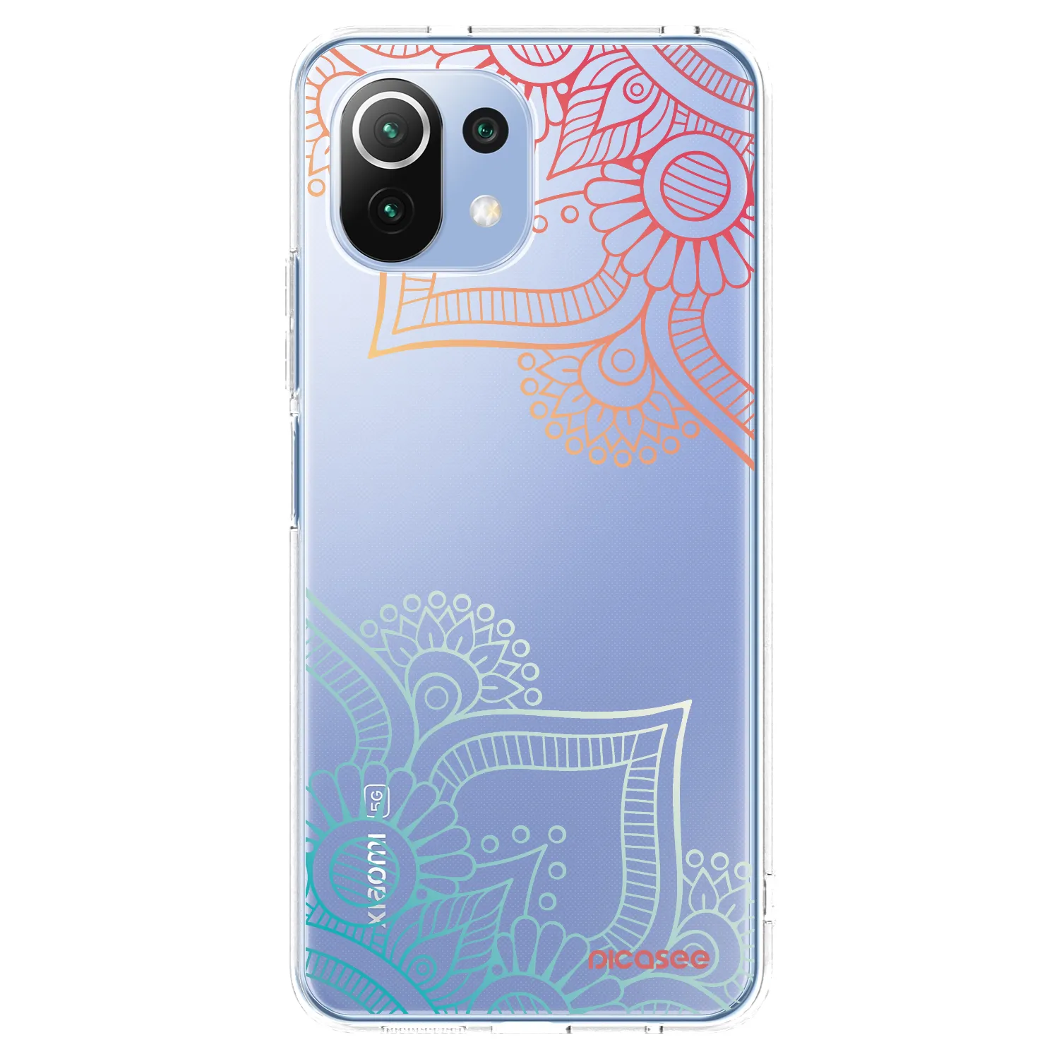 Picasee husă transparentă din silicon pentru Xiaomi Mi 11 Lite - Flowers pattern