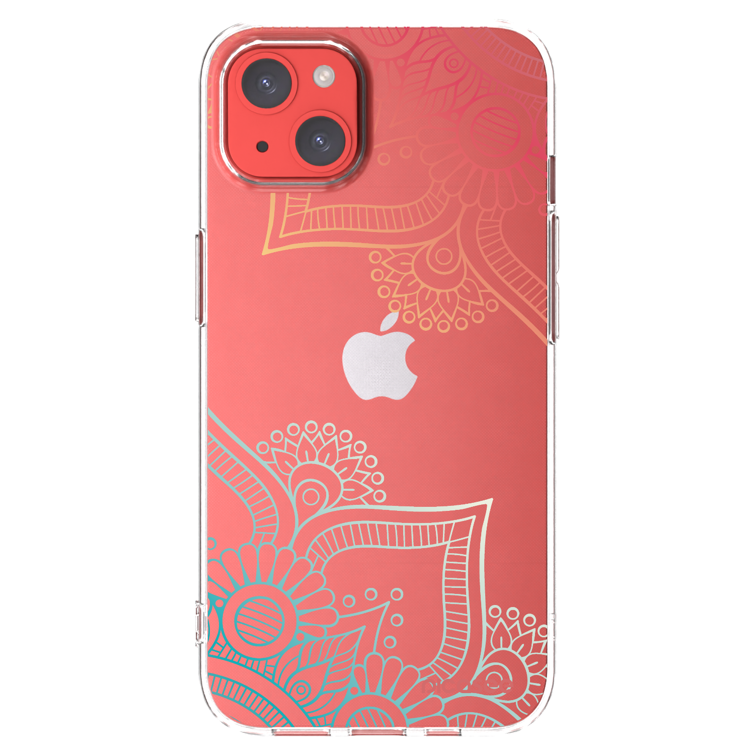 Picasee husă transparentă din silicon pentru Apple iPhone 13 - Flowers pattern