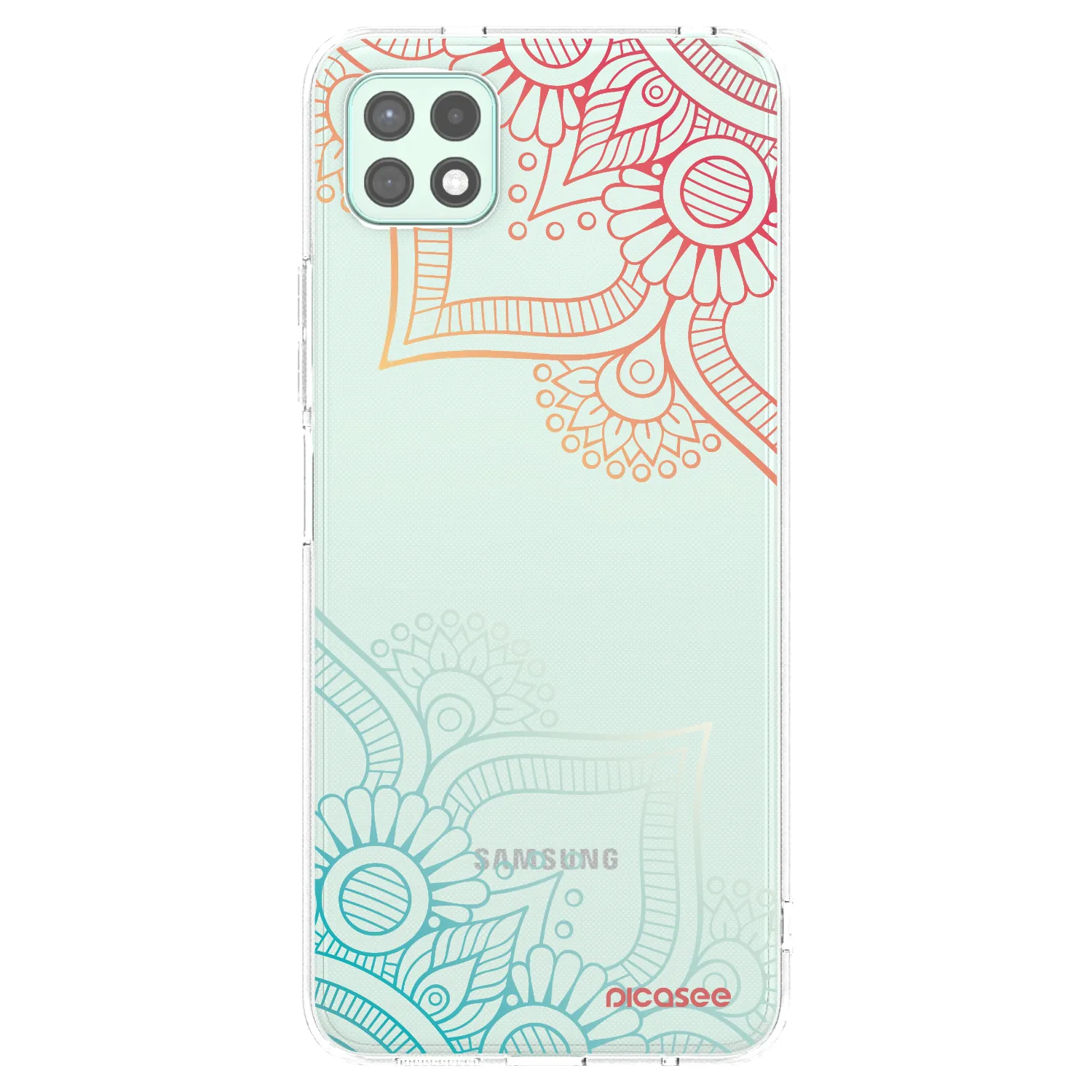 Picasee husă transparentă din silicon pentru Samsung Galaxy A22 A226B 5G - Flowers pattern